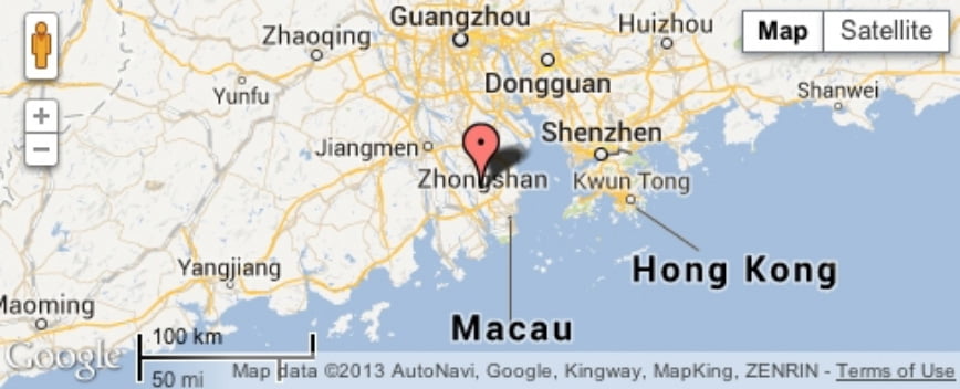 NewVision location map